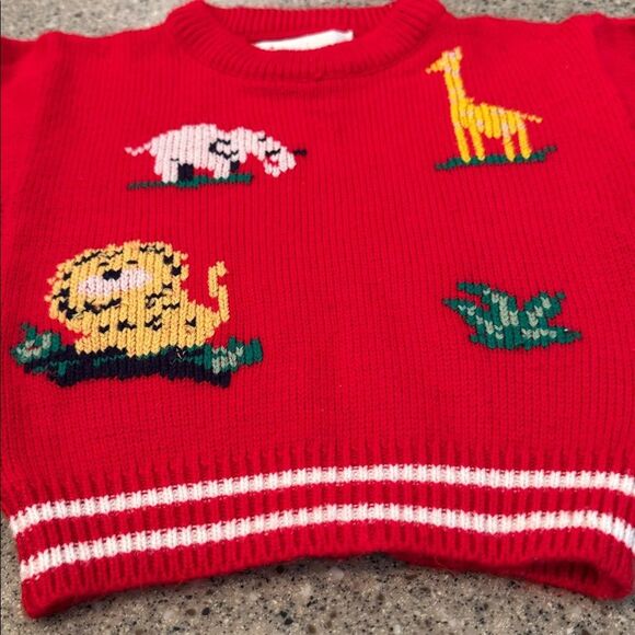 LORD & TAYLOR Vintage Toddler Zoo Animal Sweater - Picture 4 of 7